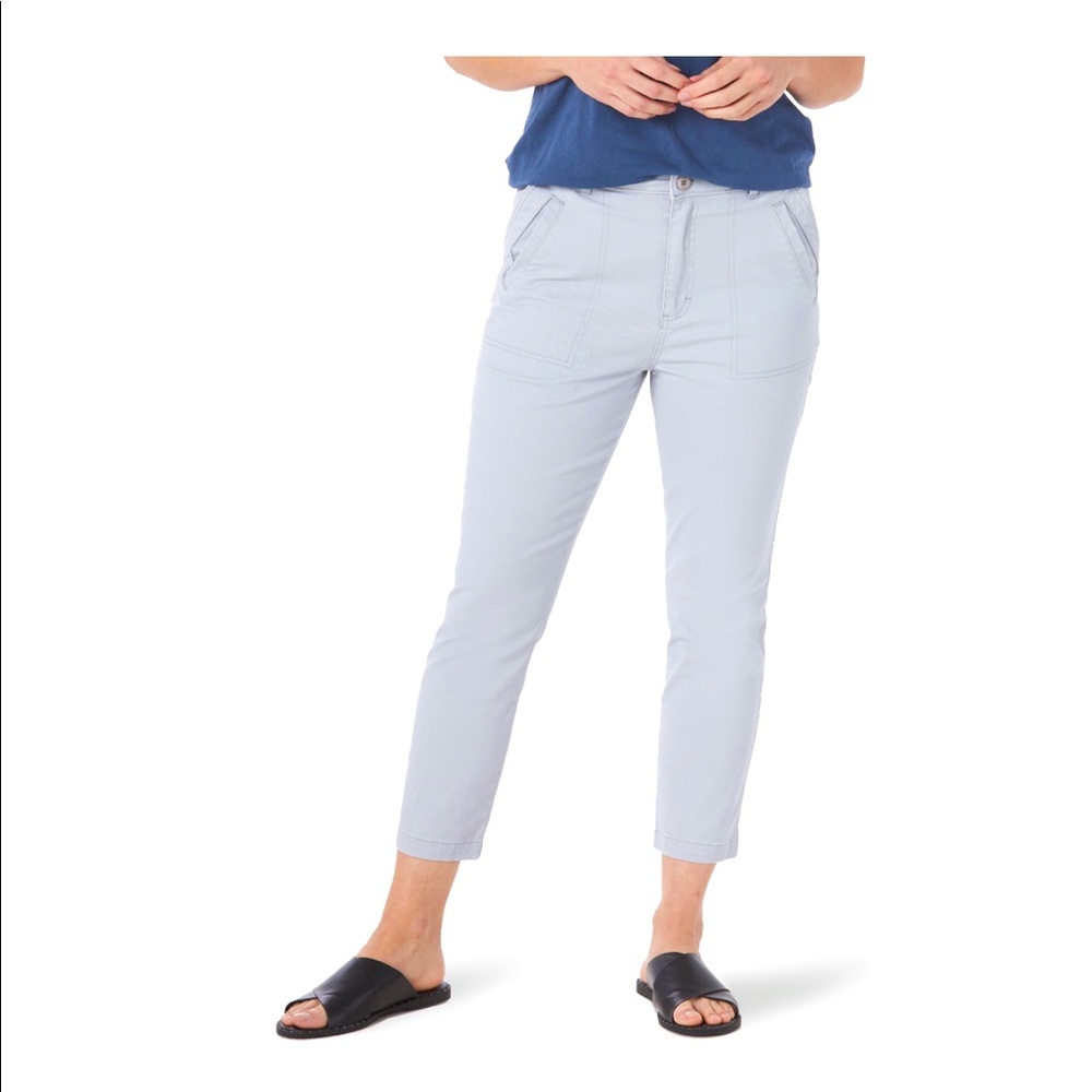Lee Women’s Utility Crop Pant Size 14 M Slim Gray